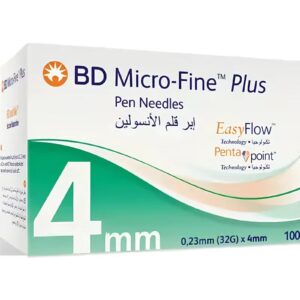 BD Micro-Fine إبر قلم الإنسولين بي دي مايكرو 4 مم