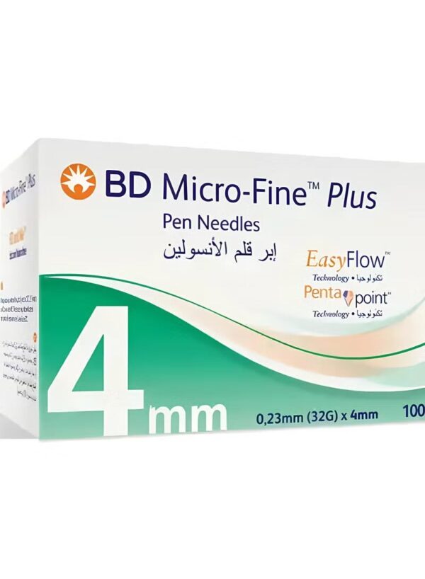 BD Micro-Fine إبر قلم الإنسولين بي دي مايكرو 4 مم
