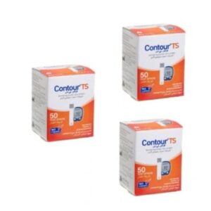كونتور تي إس Set of 3 Packs TS Blood Glucose Test Strips of 150pcs